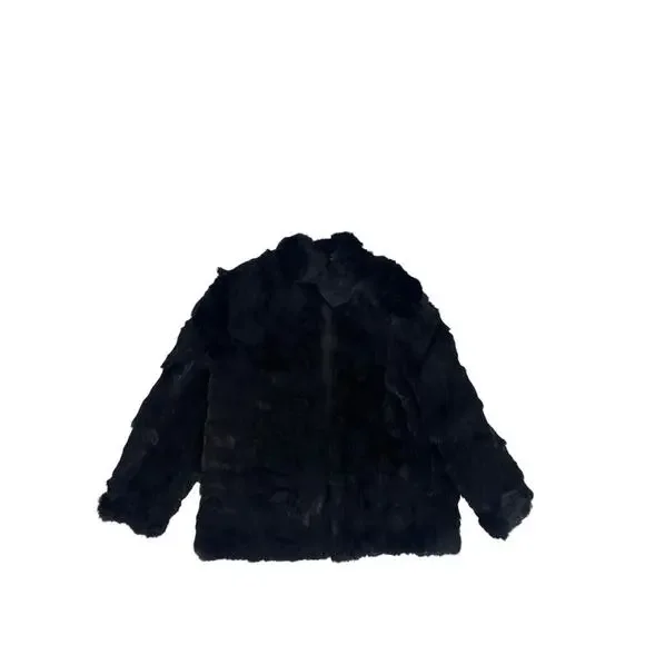 Somerset Furs Real Rabbit Fur Coat - Picture 5 of 10